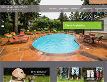 Tablet Screenshot of edgewoodparkapts.com